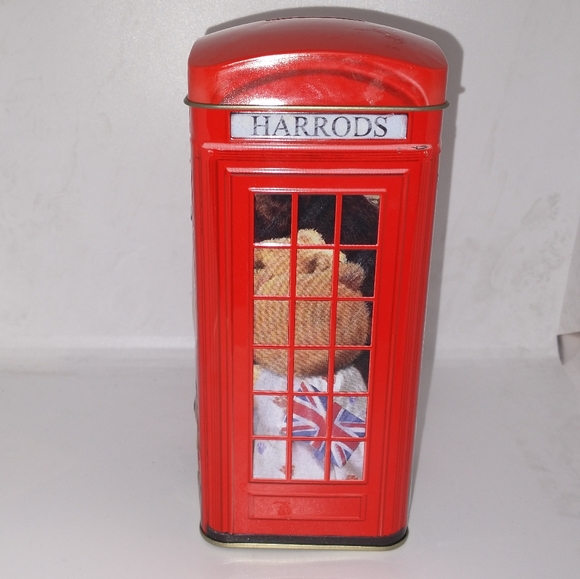 🧁 3/$30 Harrods Telephone Money Box Tin - Picture 4 of 13